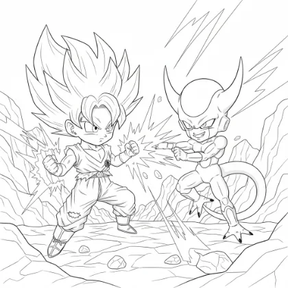 Song Goku vs Freeza