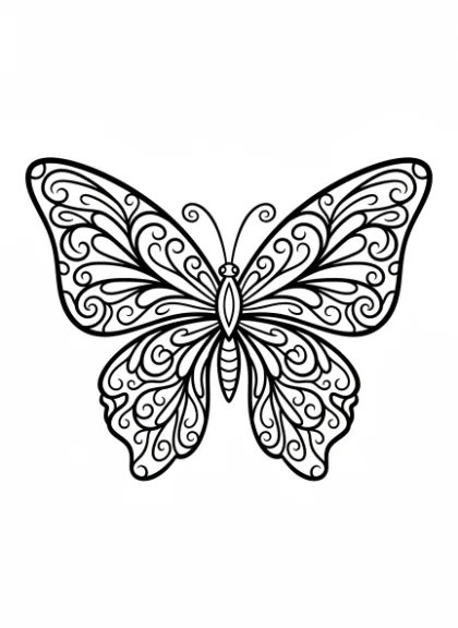 Butterflies Coloring Pages