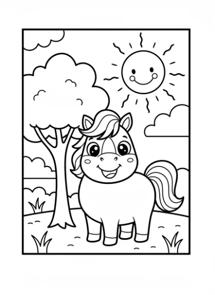 Horses Coloring Pages