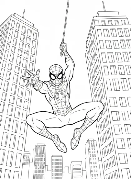 Superhero Coloring Pages