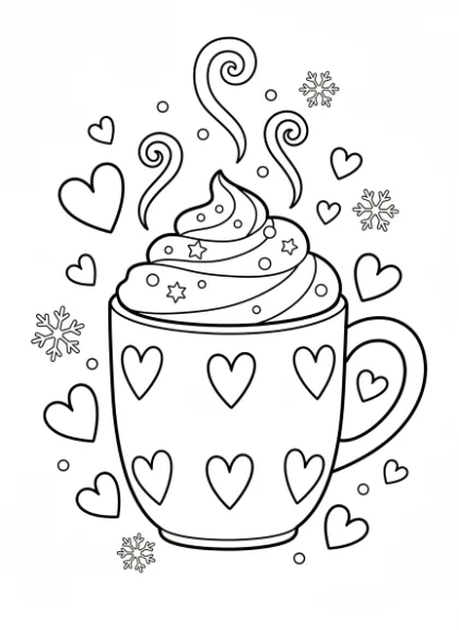 February Coloring Pages