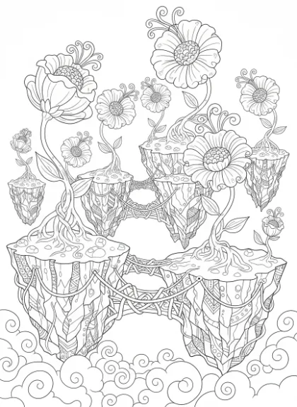 Flower Coloring Pages